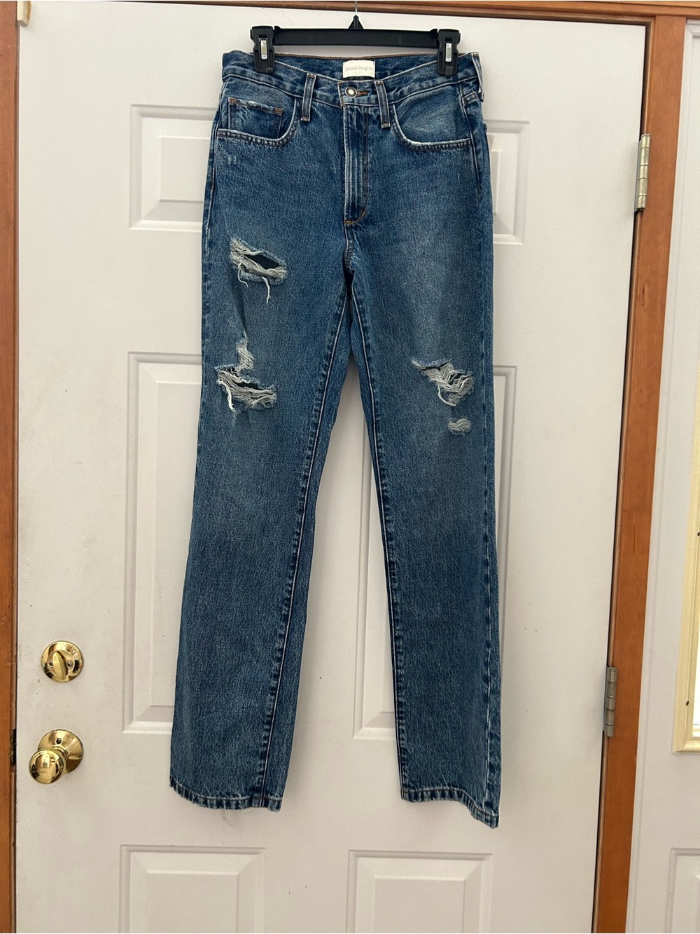 Favorite Daughter Distressed The Tommy Low Slung long straight jeans - Boston - Picture 5 of 11